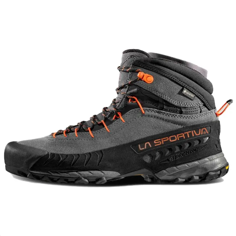 LA SPORTIVA Leather Ankle Length Outdoor Boots Unisex Gray