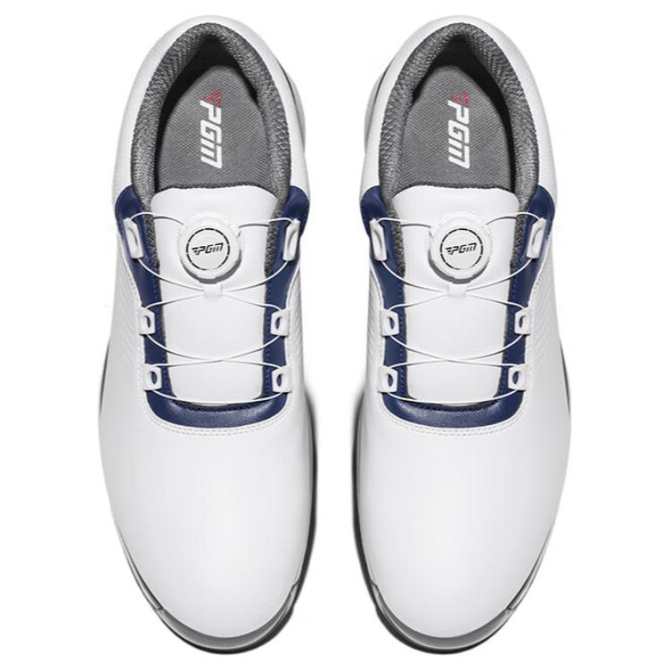 PGM Slip Resistant Low top Golf Shoes Men’s White Gray Blue