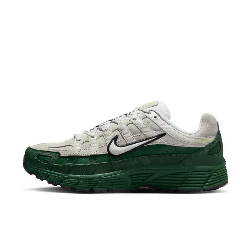 Nike P 6000 Cushioning Abrasion Resistant Low top Running Shoes Unisex White Green