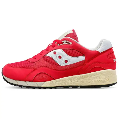 Saucony Shadow 6000 Slip Resistant Low top Casual Running Shoes Unisex Red