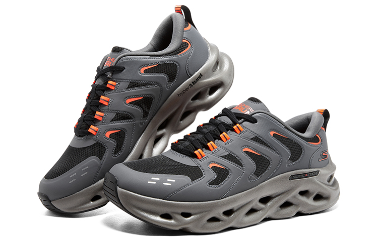 Skechers Comfortable Low top Running Shoes Men’s Gray Black