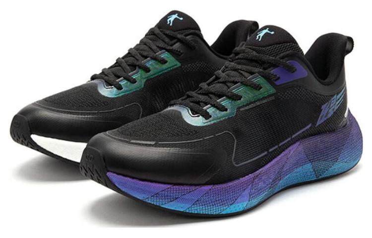 QIAODAN Flying Shadow 3.0 Slip Resistant Rebound Low top Running Shoes Men’s Black Purple