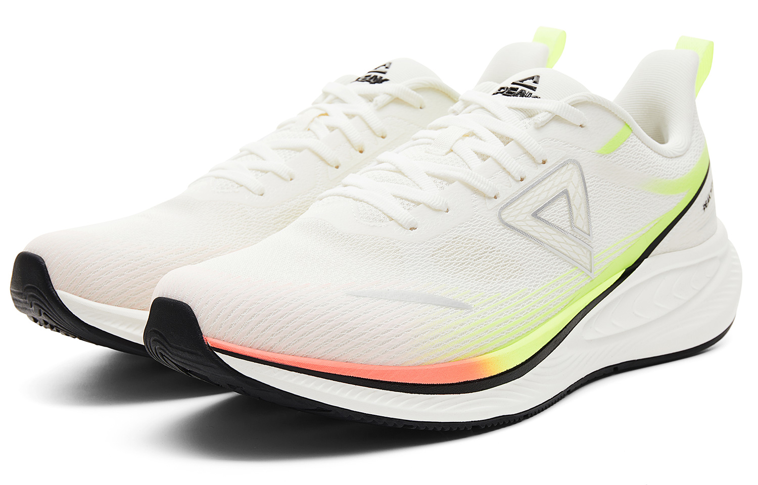PEAK Running Shoes Men’s Low Top White Yellow Purple