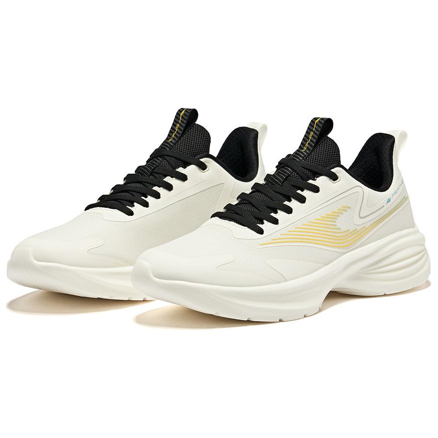 Erke Comfortable And Breathable Cushioning, Wear Resistant Low top Running Shoes Men’s Black White