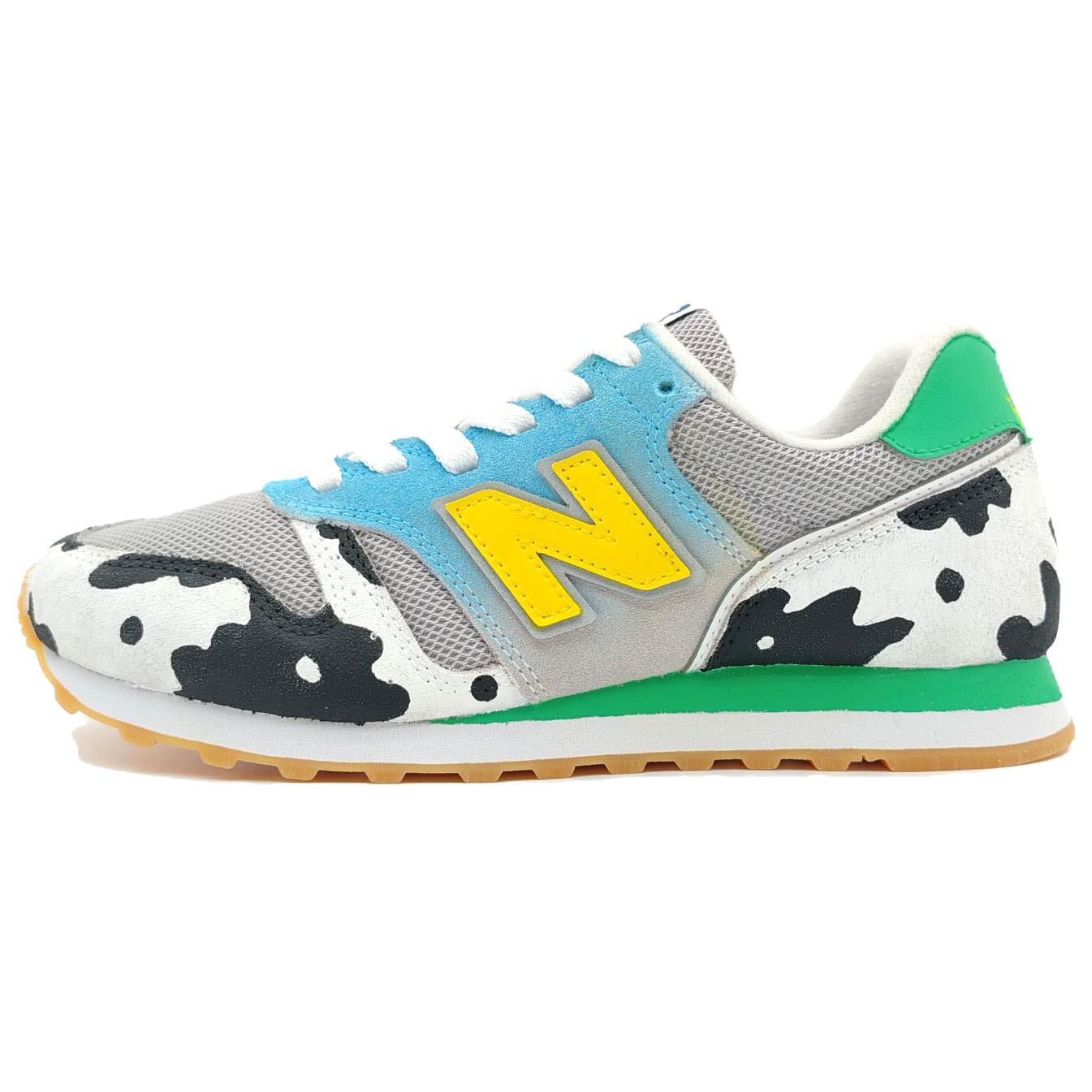 New Balance NB 373 Slip Resistant, Abrasion Resistant, Lightweight Low top Casual Running Shoes Unisex White Blue