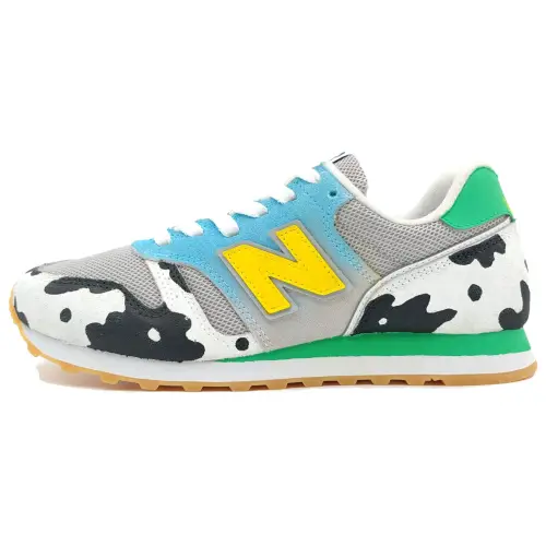 New Balance NB 373 Slip Resistant, Abrasion Resistant, Lightweight Low top Casual Running Shoes Unisex White Blue