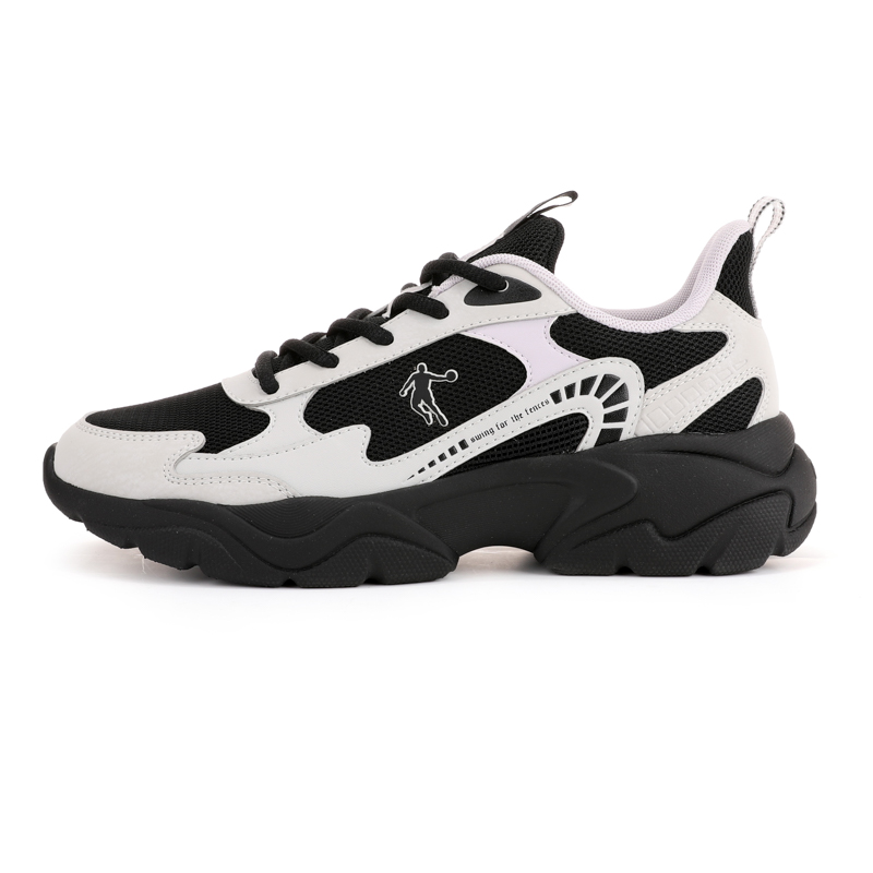 QIAODAN Low top Casual Running Shoes Women’s Black Gray