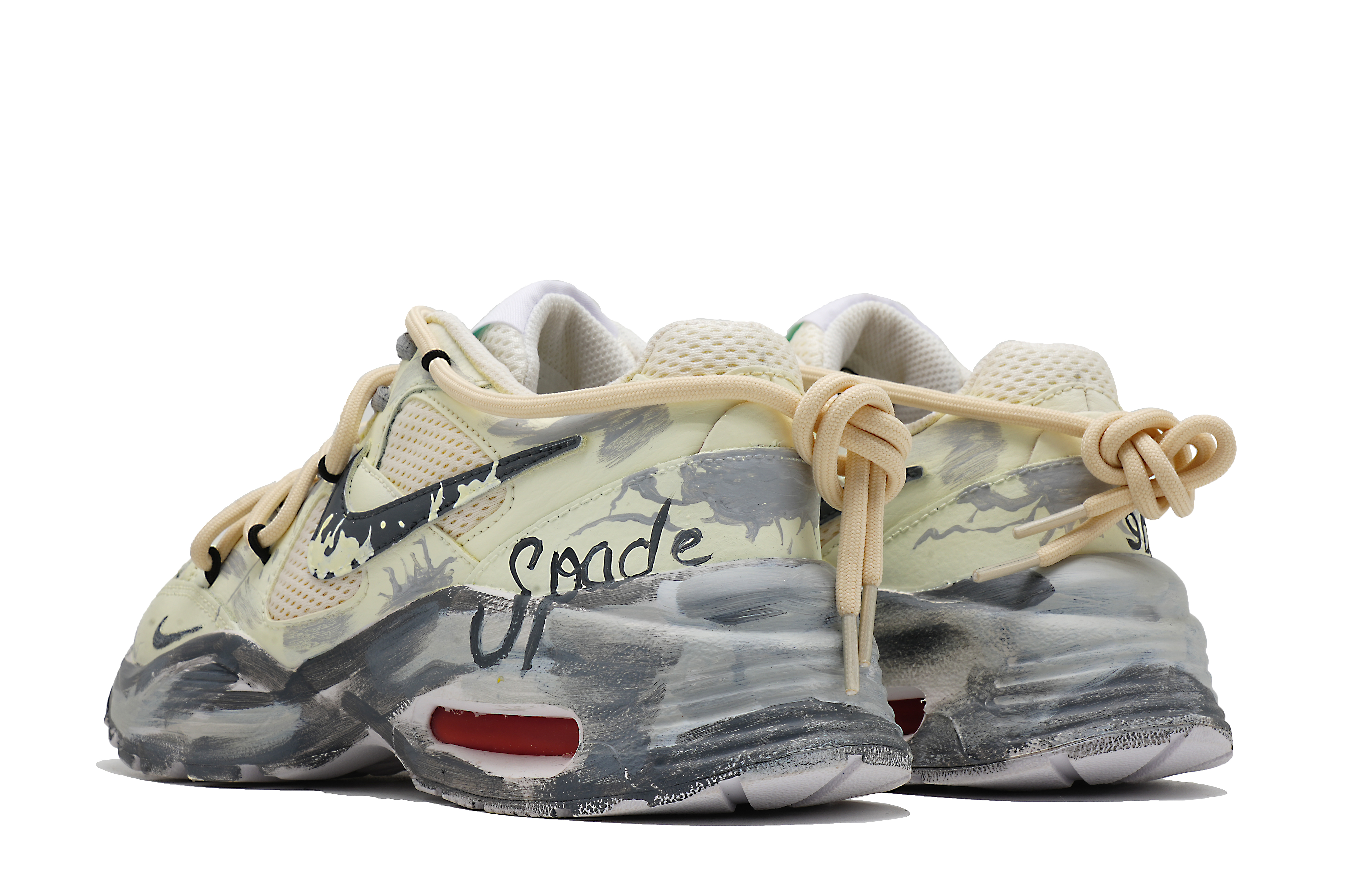 Nike Air Max Fusion Low top Running Shoes Women’s Yellow Gray