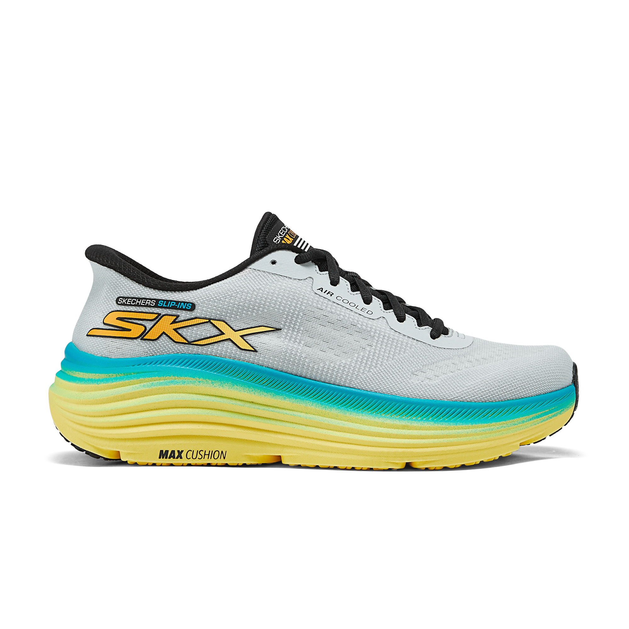 Skechers MEN’S GO Comfortable Mesh Cushioning Low top Running Shoes Men’s Gray Blue