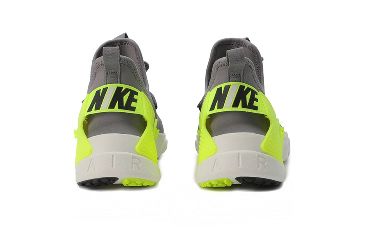 Кроссовки Nike Air Huarache (серо-зеленые) — Серый / зелёный — фото 3