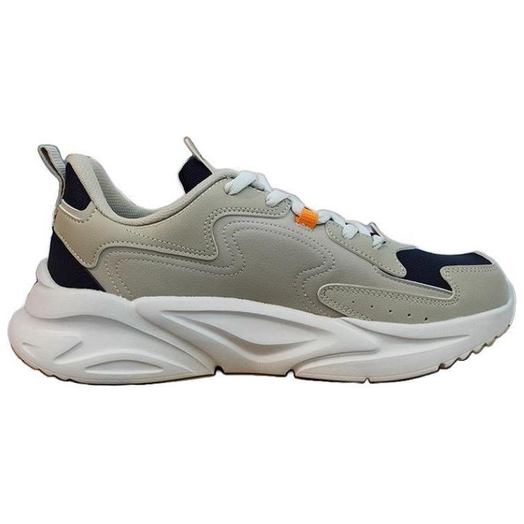 Erke Cushioning Abrasion Resistant Cushioning, Wear Resistant Low top Casual Running Shoes Men’s Gray Blue