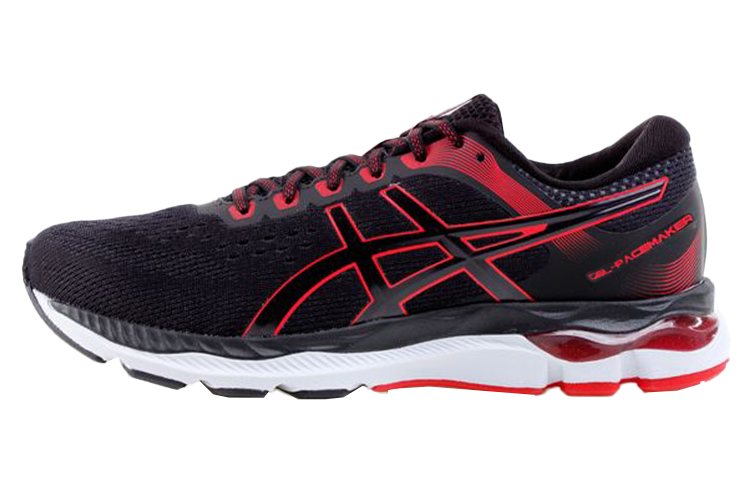 Asics Gel Pacemaker Abrasion Resistant Breathable Running Shoes Men's Black Red