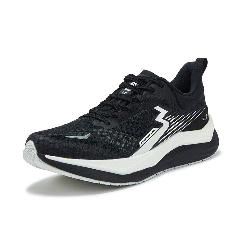 361° Voyage Cushioning Slip Resistant Abrasion Resistant Low top Casual Running Shoes Unisex Black White