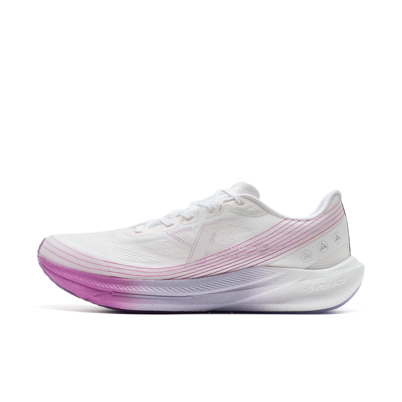 XTEP Integrated Molding 3rd Generation Body Testing Version Low top Training Running Shoes Women’s White Red Purple