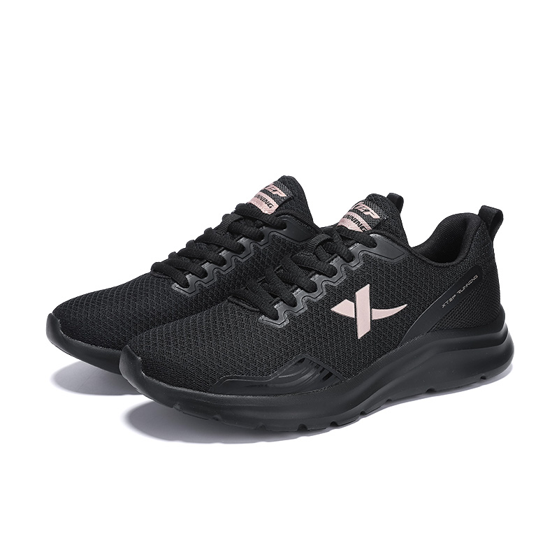 XTEP Cushioning Abrasion Resistant Low top Casual Running Shoes Women’s Black