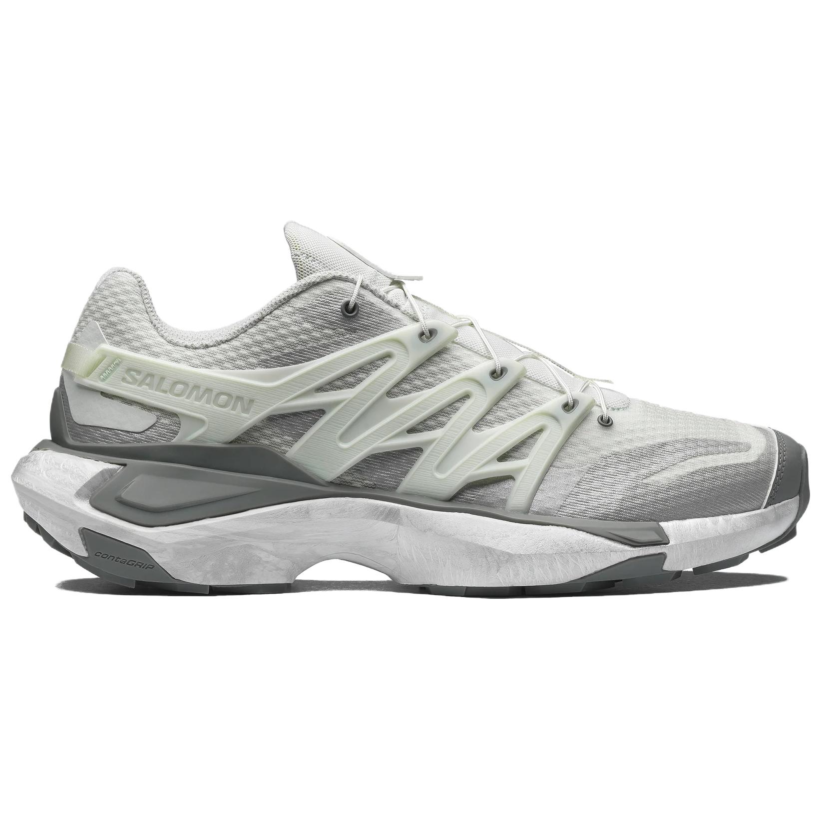 SALOMON XT PU.RE ADVANCED Slip Resistant And Breathable Running Shoes Men’s Silver Gray