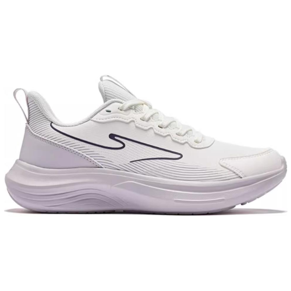 Erke Slip Resistant Abrasion Resistant Low top Casual Running Shoes Women’s White Purple