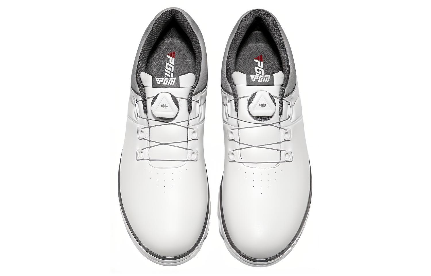 PGM Microfiber Leather Low top Golf Shoes Men’s White