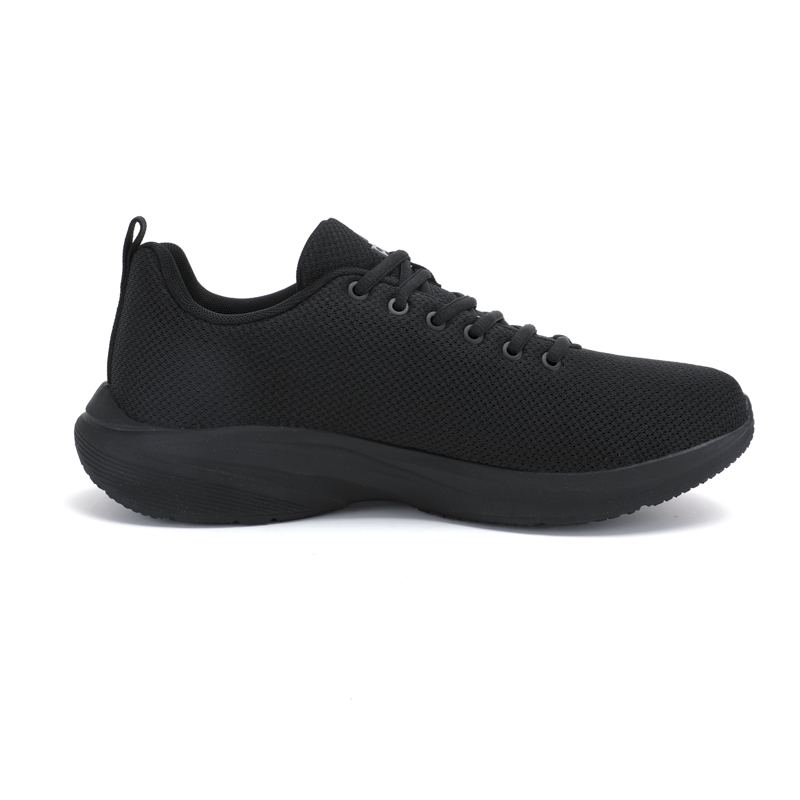 PEAK Cushioning Abrasion Resistant Breathable Low top Casual Running Shoes Men’s All Black