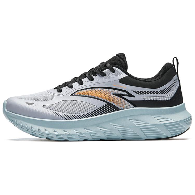 Anta Cloud Path Comfortable And Breathable Fabric Low top Casual Running Shoes Men's Gray Black