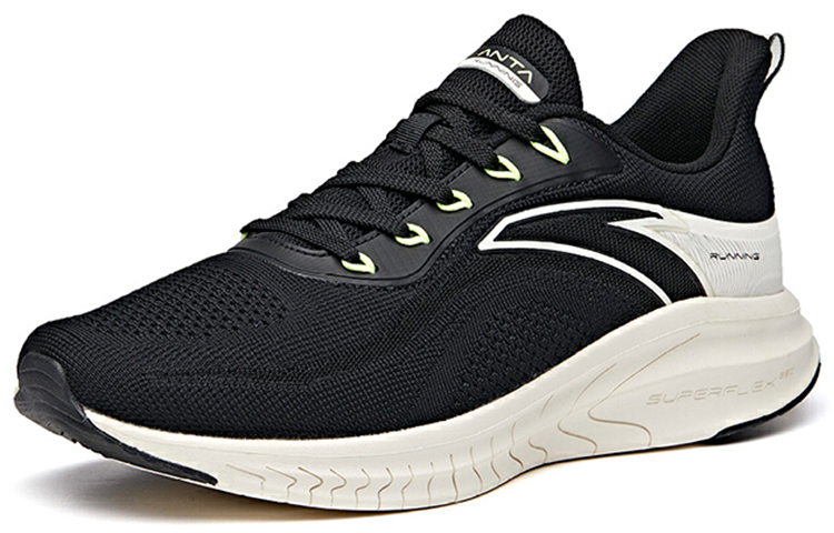 Anta Comfortable Cushioning Slip Resistant Abrasion Resistant Low top Running Shoes Men’s Black