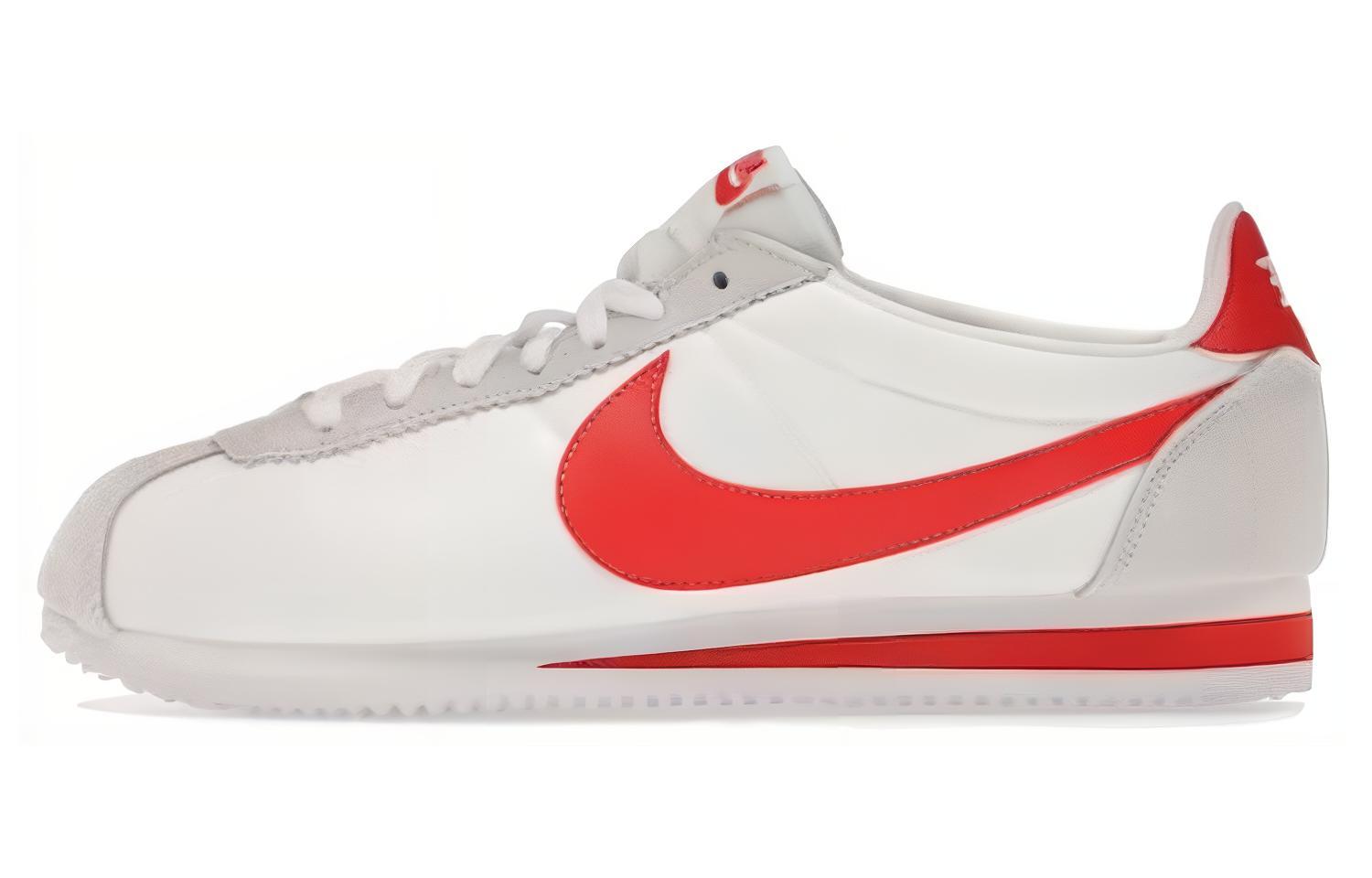 Nike Classic Cortez Nylon White Habanero Red