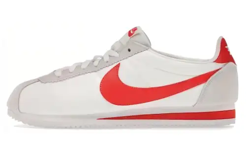 Nike Classic Cortez Nylon White Habanero Red