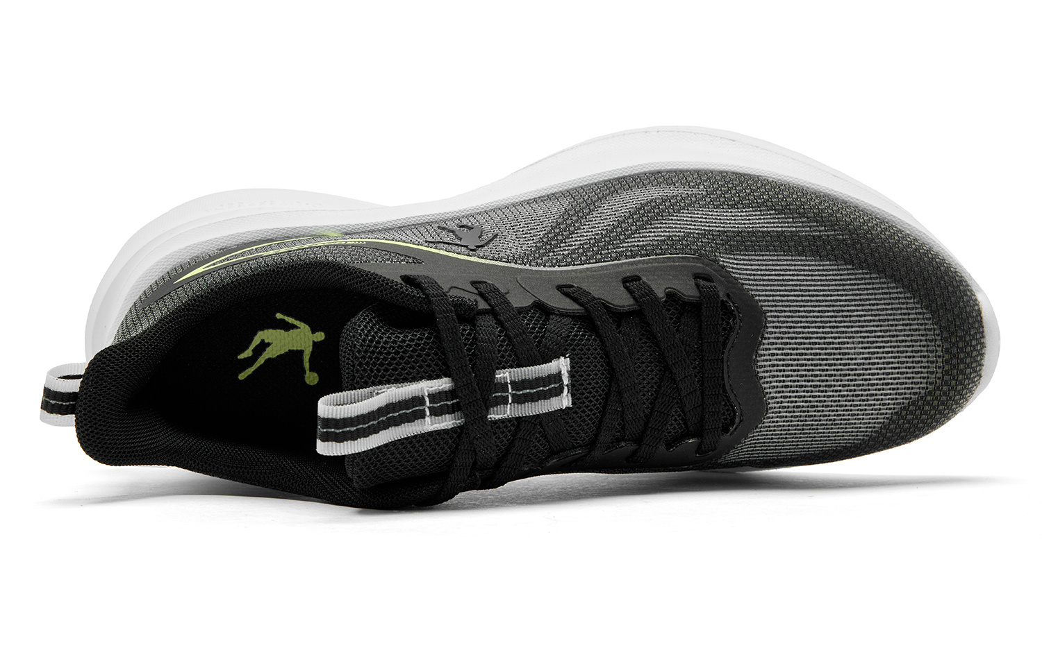 QIAODAN Breeze 3 Breathable And Slip Resistant Low top City Commuting Sprint Running Shoes Women’s Black Green