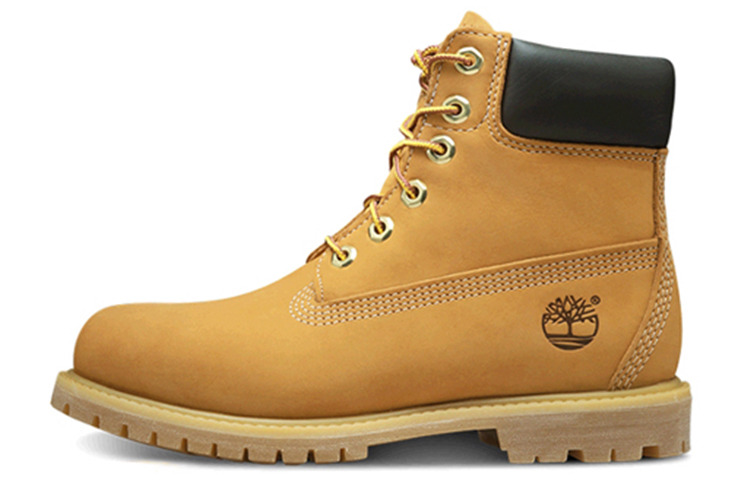 Timberland Series Tianbolan Premium нескользящие для отдыха через классический Большие желтые ботинки короткая трубка прогулочная обувь женский желтый Ширина версия