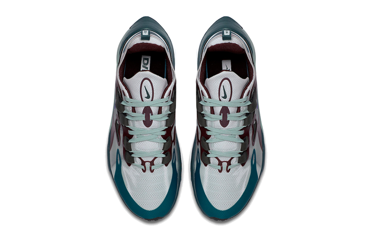 Мужские кроссовки Nike D/MS/X (белый / серый / фиолетовый / зеленый / коричневый) — Белый / серый / фиолетовый / зелёный / коричневый — фото 4
