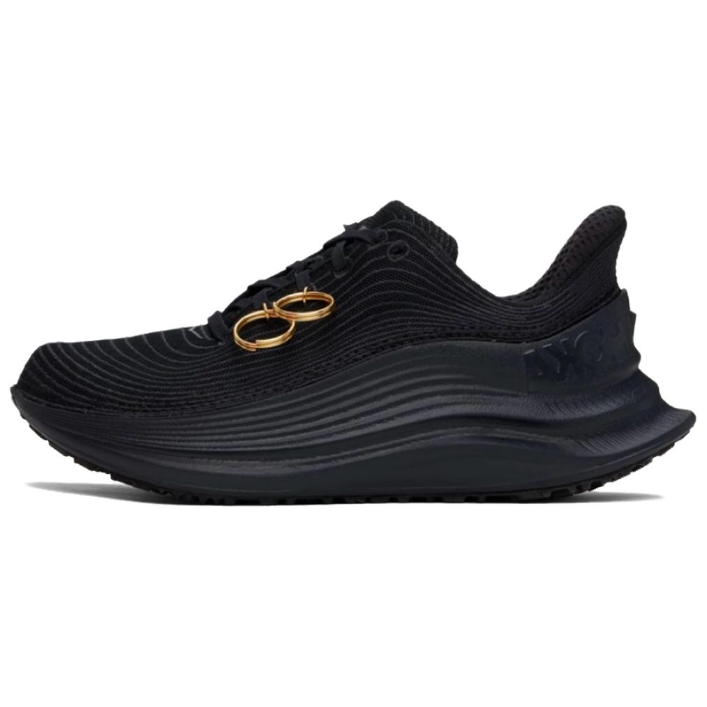 Унисекс кроссовки Comme Des Garcons x HOKA ONE ONE (черно-золотые)