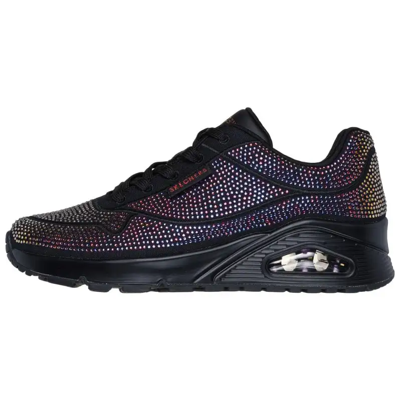 Skechers Uno Low top Casual Running Shoes Women's Black