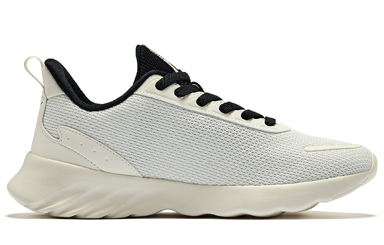 Erke Cushioning Abrasion Resistant Cushioning, Wear Resistant Low top Running Shoes Women’s Ivory White Peach