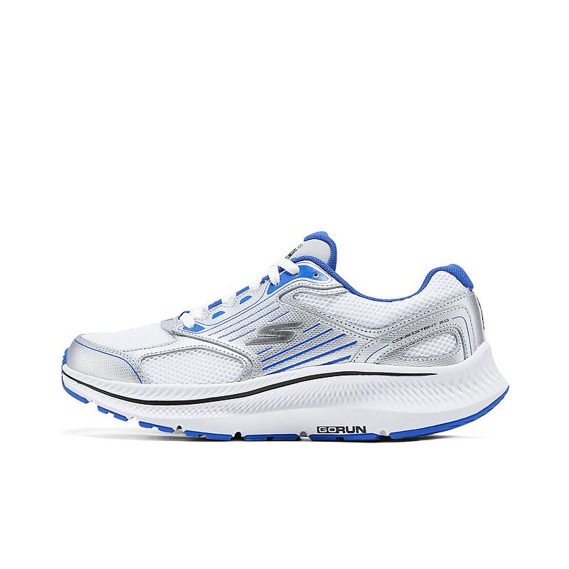 Skechers Go Run Consistent 2.0 Mesh Abrasion Resistant Low top Running Shoes Men’s White Blue