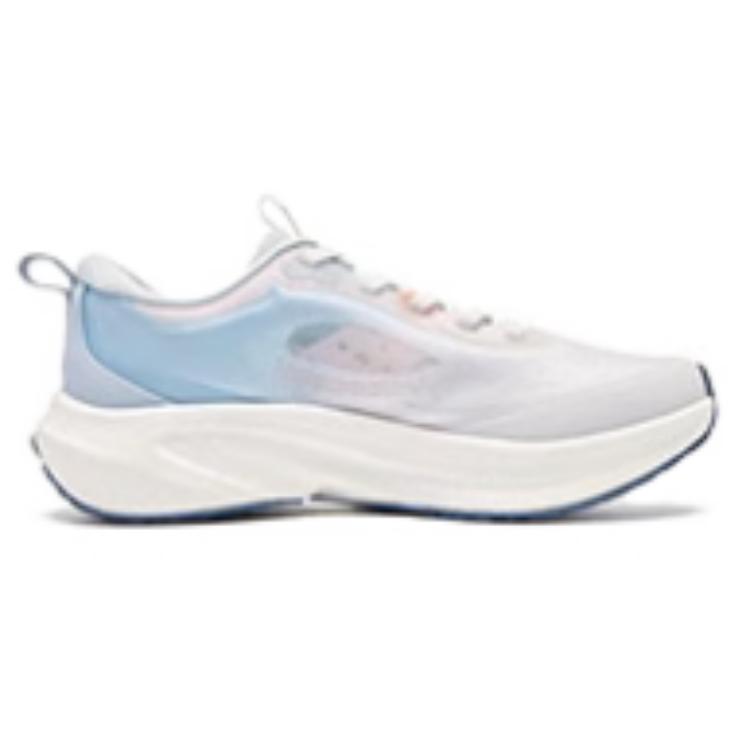 QIAODAN Cushioning Rebound Low top Casual Sprint Running Shoes Women’s White Purple Blue