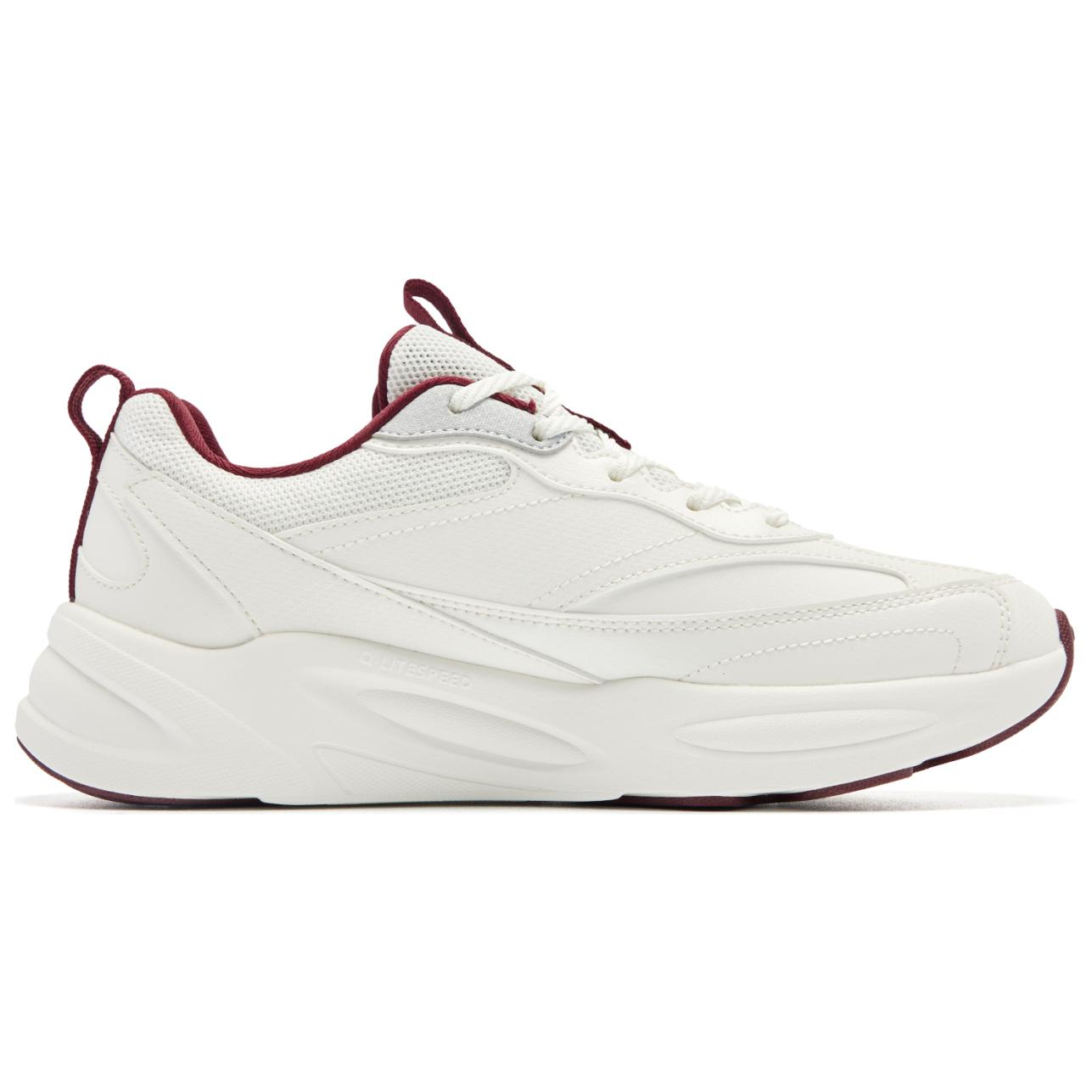 QIAODAN Slip Resistant Abrasion Resistant Slip Resistant Abrasion Resistant Low top Running Shoes Women’s White