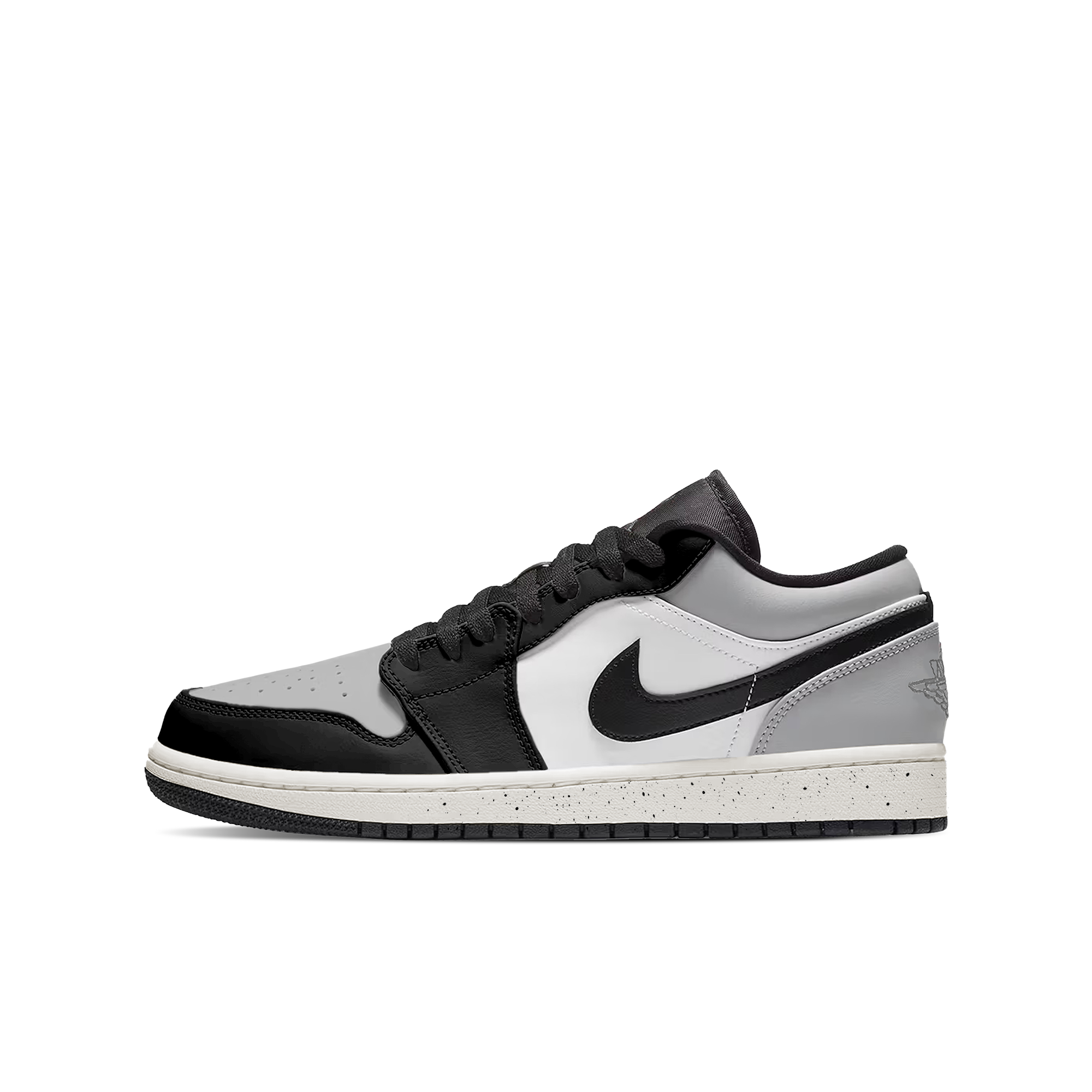 Jordan Air Jordan 1 Low top Vintage Basketball Shoes Unisex Black White Gray