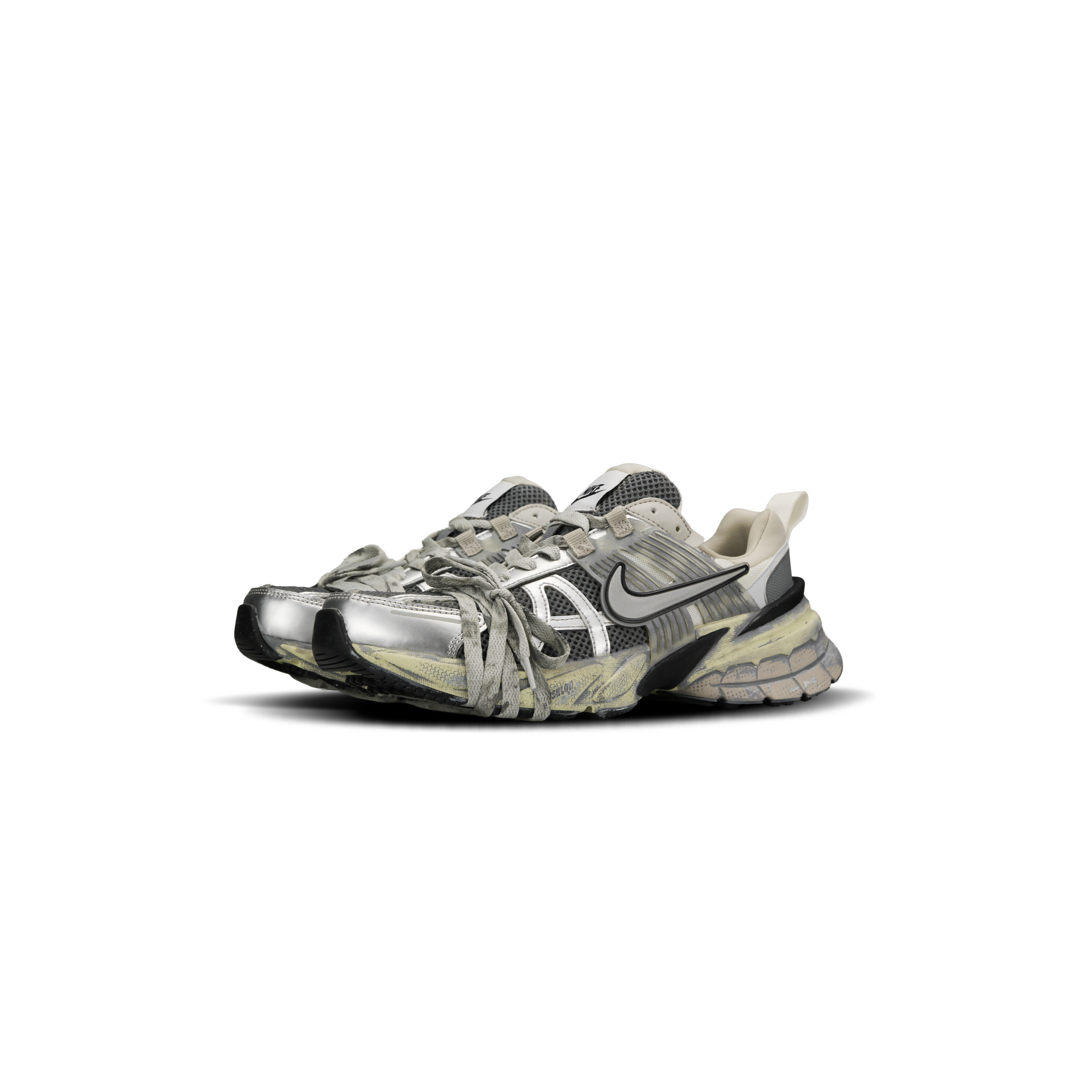 Nike V2K Run Low top Running Shoes Women’s Silver Gray