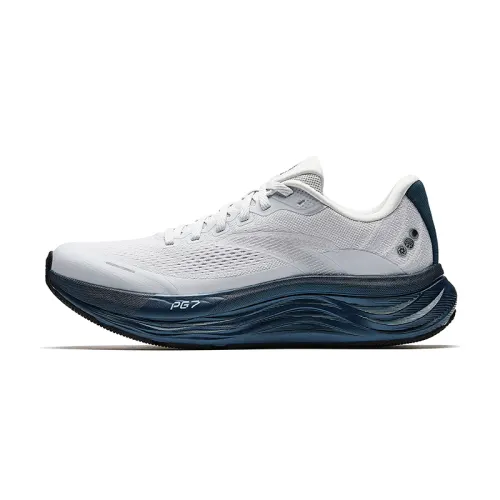 Anta Cushioning Slip Resistant Abrasion Resistant Low top Sprint Long Distance Running Shoes Men's Gray Blue