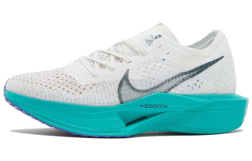 Nike ZoomX Vaporfly Next% 3 "Aquatone" Lightweight Foam Carbon Plate Low-top Marathon Long Distance Racing Running Shoes Men's White Green