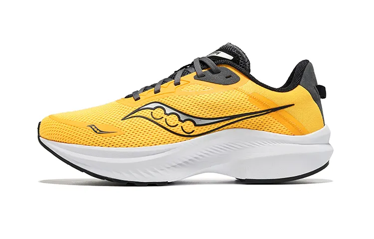 Saucony Axon Pulse 3 Mesh Cushioning Low top Running Shoes Men's Yellow Black