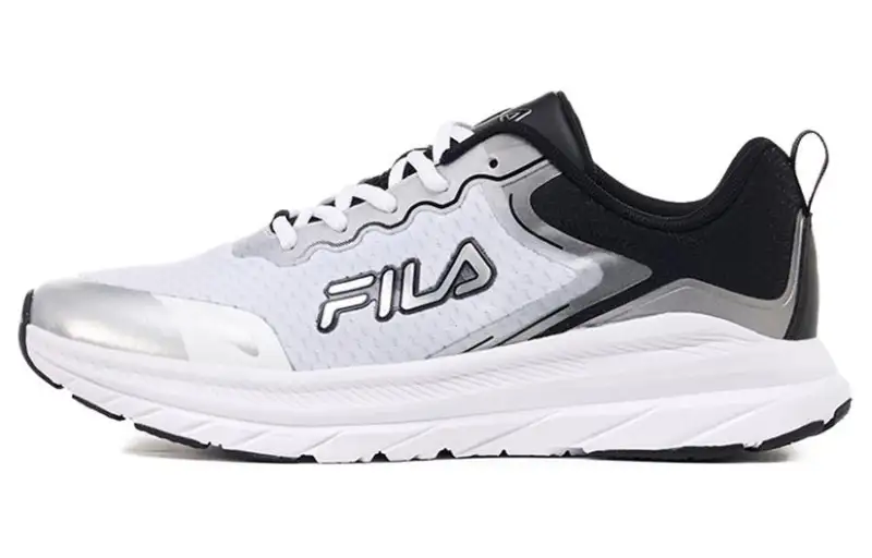 FILA Comfortable And Trendy Abrasion Resistant, Breathable, Lightweight Low top Running Shoes Men's White