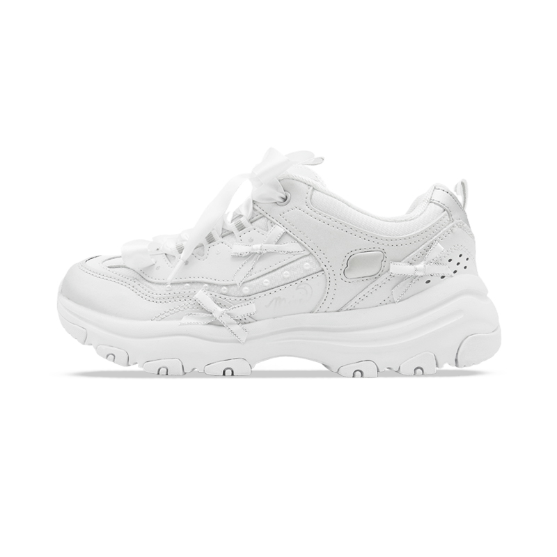 Skechers I Conik Low top Casual Running Shoes Women's Silver White