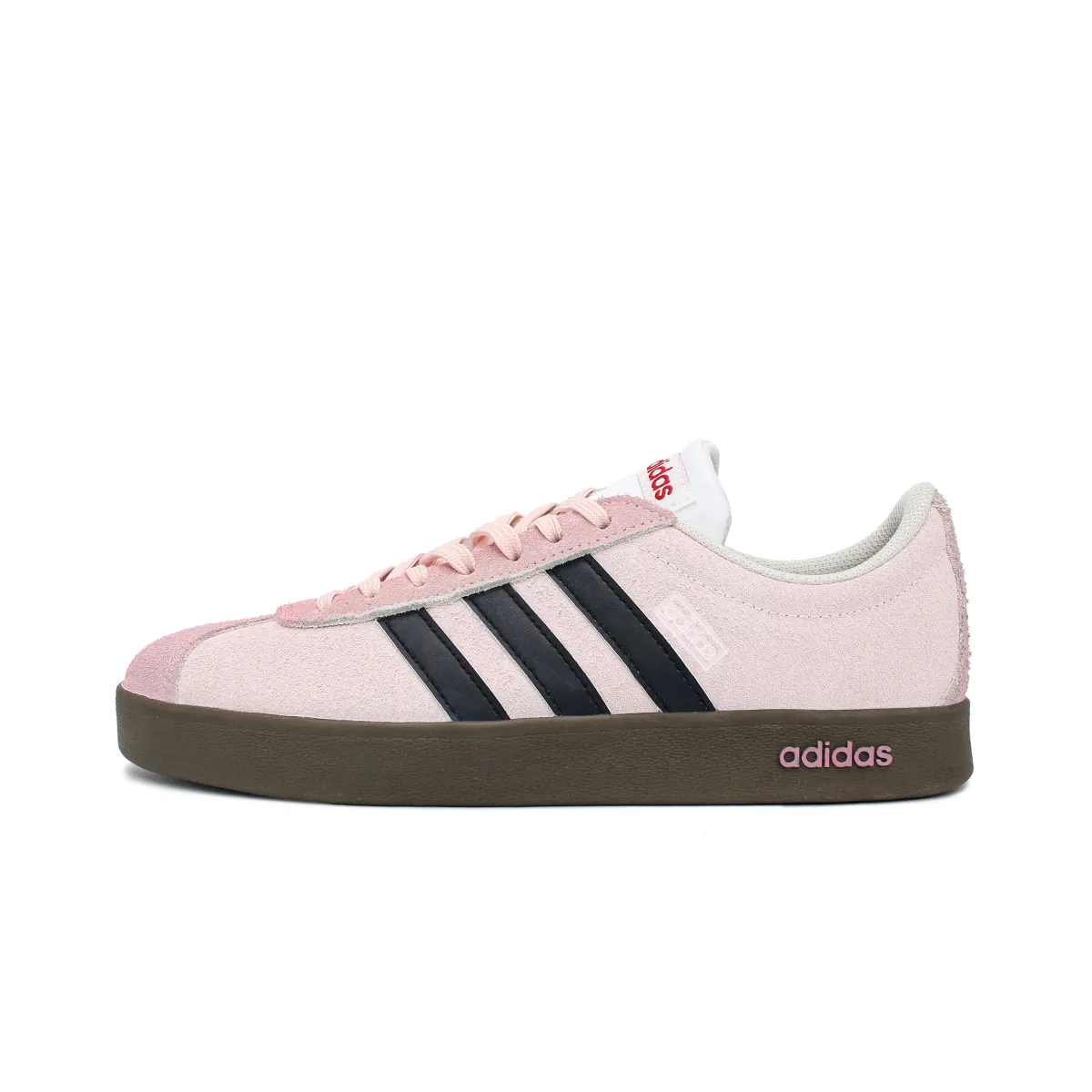 Adidas VL COURT 2.0 Abrasion Resistant Lightweight Low top Skateboard Shoes Unisex Light Pink