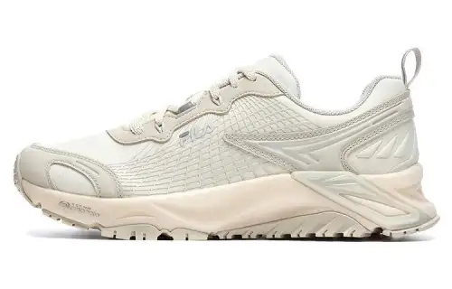 FILA LYNX Comfortable Textile, Leather Low top Casual Running Shoes Women's Beige
