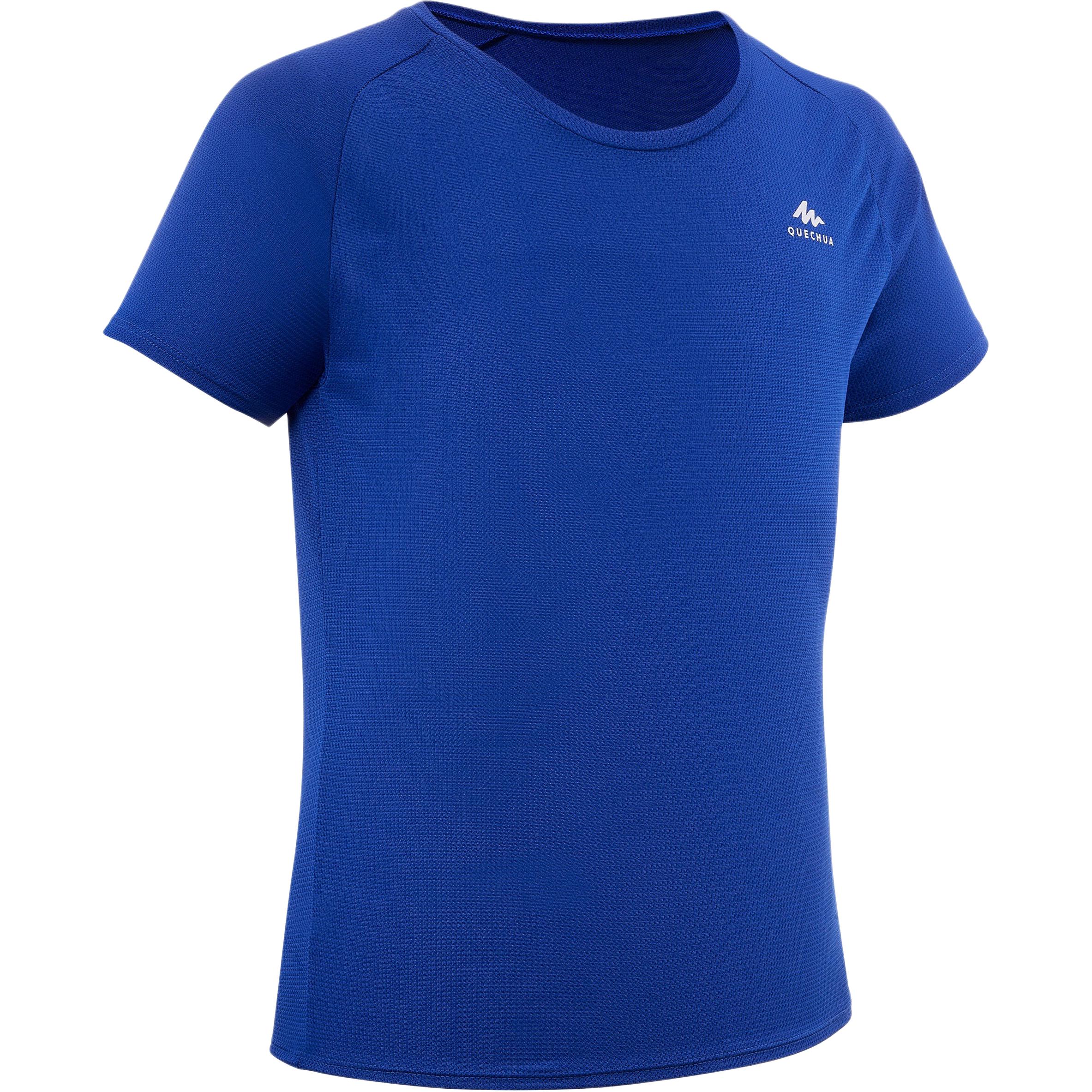 Decathlon DECATHLON MH500 T-shirt QUECHUA round neck pullover comfortable short sleeves dark blue teenagers