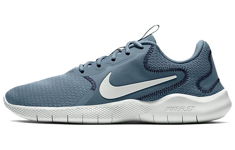Nike Flex Experience RN 9 casual, comfortable, shock-absorbing, non-slip, wear-resistant, low-top running shoes, men's blue and white