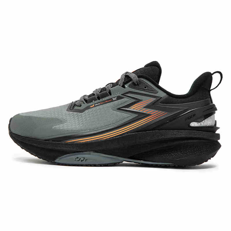 361° Rain Screen Slip Resistant Abrasion Resistant Low top Casual Running Shoes Men’s Gray Black