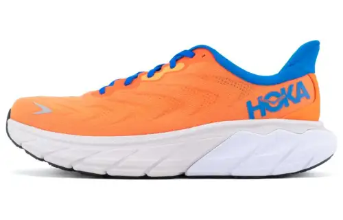 HOKA ONE ONE Arahi 6 Slip Resistant Low top Running Shoes Men's Orange Blue