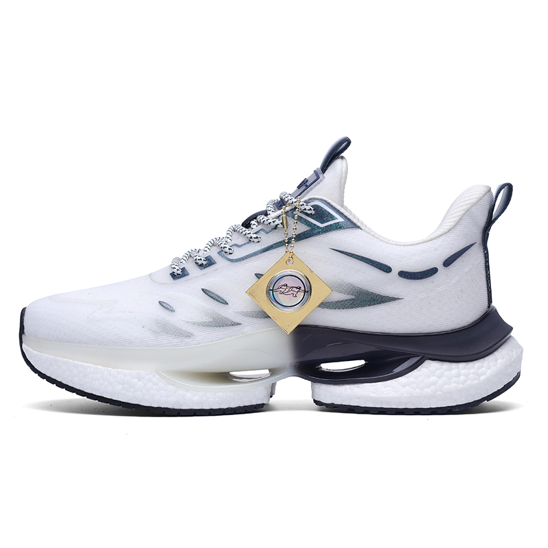 PAIKEJINGPAO Slip Resistant, Abrasion Resistant, Breathable Low top Running Shoes Unisex White